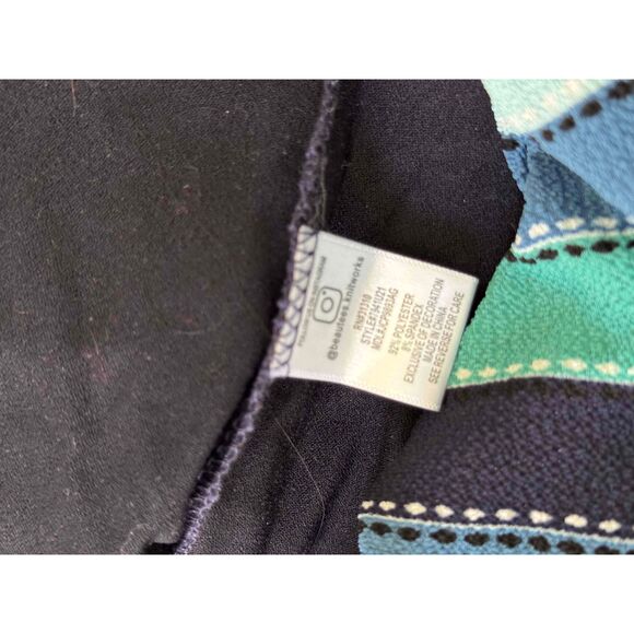 NWT Knit Works Blue Striped Short Sleeve pantsuit & Faux Suede Jacket Youth XL - Picture 3 of 7